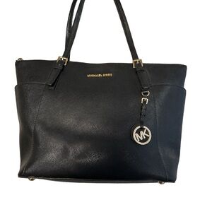 Michael Kors Black Leather Tote